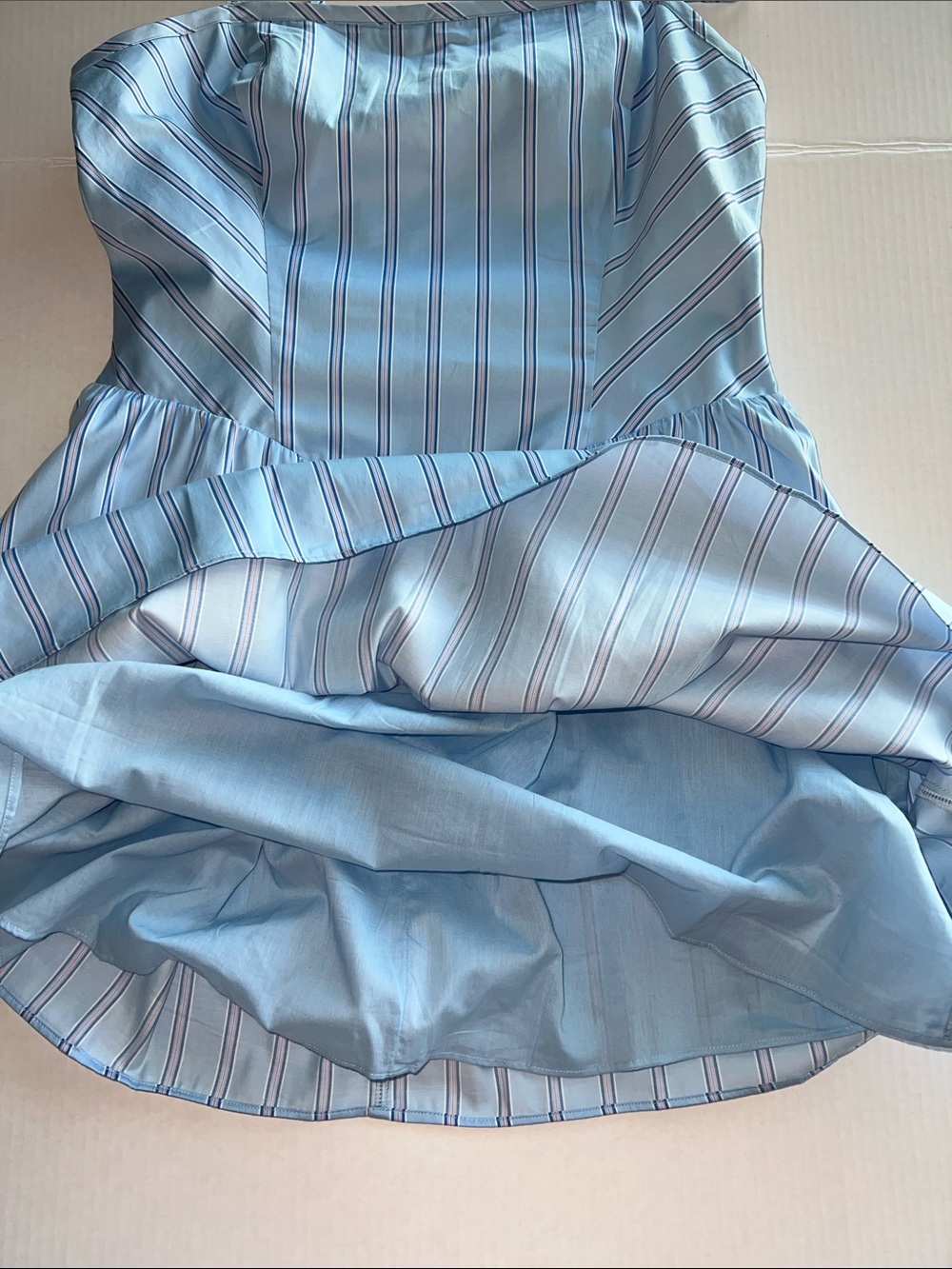 NWT French Connection Alexis Lorenzo Ballerina Fit/Flare Minidress Blue Large - Picture 10 of 16